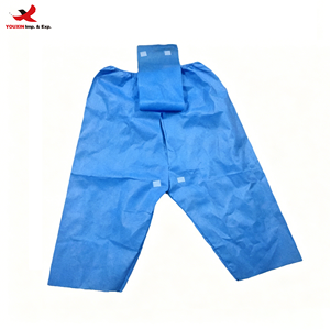 Pantalon de coloscopie jetable à entrejambe ouvert, style jupe, pour examen, unisexe, en tissu non tissé, pour usage en salon, GZ RTS, commande en gros mixte - Product Image 1