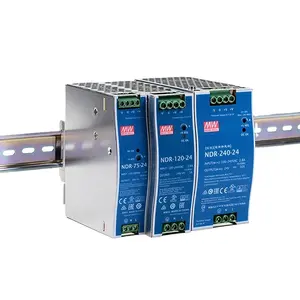 SMPS mean well NDR-75-48 AC DC DIN Rail Rack Mount Switching Power Supply NDR-75-48V/24V/12V
