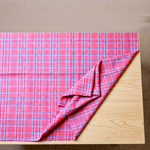 Camisas para Niñas de Algodón Khadi Tejido a Mano 100% Orgánico, Ecológicas, a Cuadros, Ligeras, Transpirables y de Secado Rápido, 60GSM, Precio al por Mayor - Product Image 4