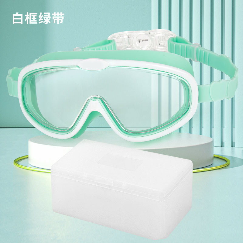 Marco blanco con franja verde (personalizable)