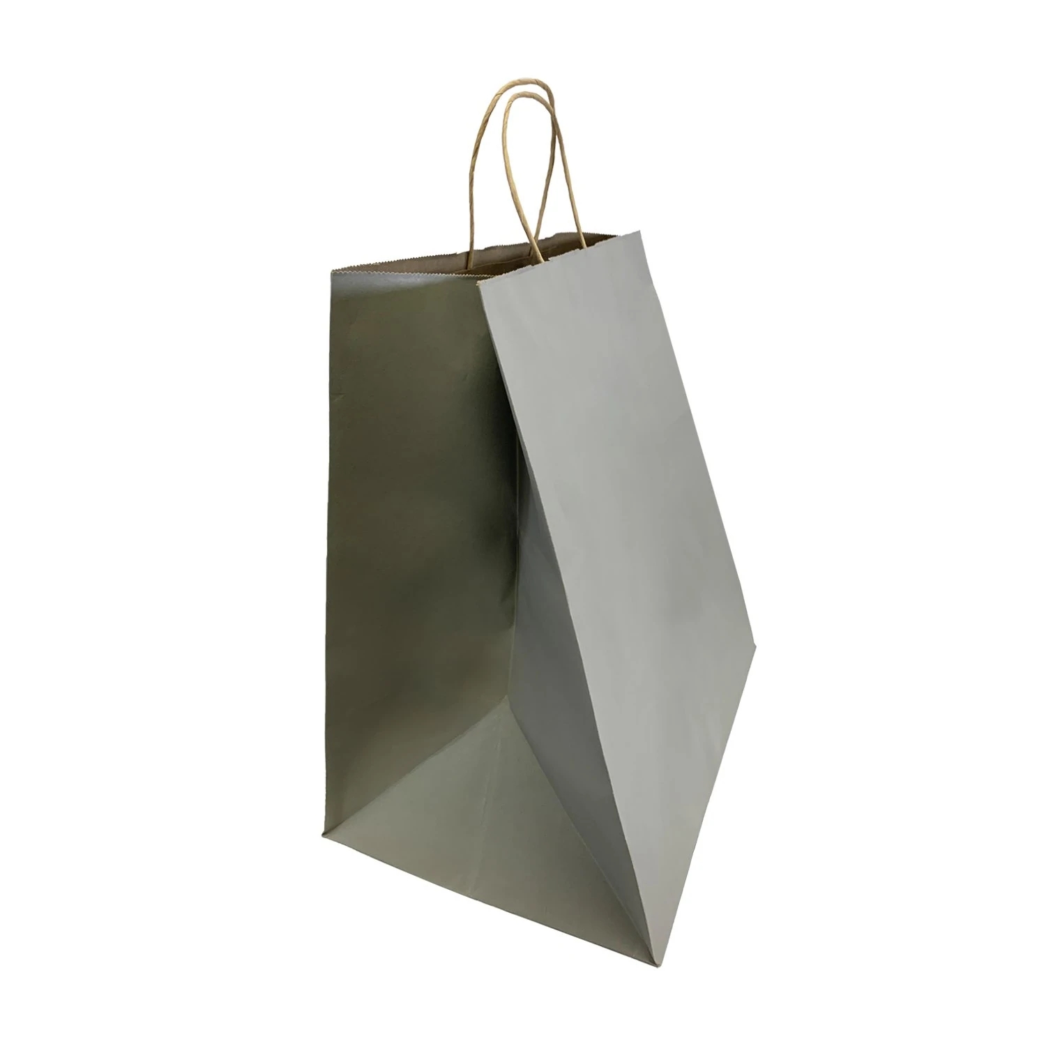 Grey Paper Bags with Twisted Handles 14x10<i></i>x15.75 inches
