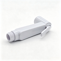 Metalique 210052-W Putih Desain Ergonomis Portabel ABS Pistol Semprot Tekanan Tinggi Genggam untuk Toilet Bidet Kamar Mandi Keran Kesehatan