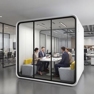 定制6人办公舱工作空间隐私隔音会议室电话预制办公舱 - Product Image 4