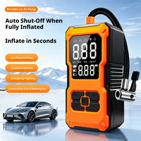 Compresseur de gonflage de pneus portable sans fil en ABS, 150 PSI, avec manomètre numérique, arrêt automatique, gonflage rapide et lumière d'urgence pour