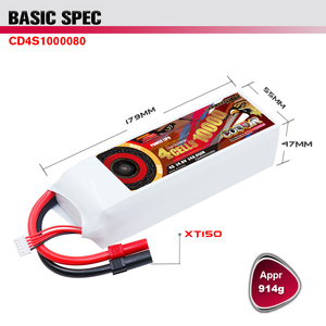 CODDAR <span class=keywords><strong>10000MAH</strong></span> <span class=keywords><strong>4S</strong></span> 14.8V 80C XT150 플러그 RC 대형 드론 농업 쿼드콥터 경주 자동차 트럭 버기 FPV 드론 <span class=keywords><strong>LiPo</strong></span> 배터리 - Product Image 3