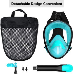 Masque <span class=keywords><strong>de</strong></span> plongée intégral Purge du nez Couvre-œil X-cross Straps All in One Integrated Snorkel Equipment Pool Swimming Goggles - Product Image 2