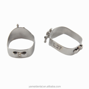 Yamei Orthodontic Bicuspid Band Bandes prémolaires Bicuspides Soudées Basées avec des Supports MIM et un Taquet Lingual - Product Image 2