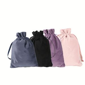 Sac cadeau en velours à cordon personnalisé pas cher avec logo pour emballage de bijoux - Product Image 2