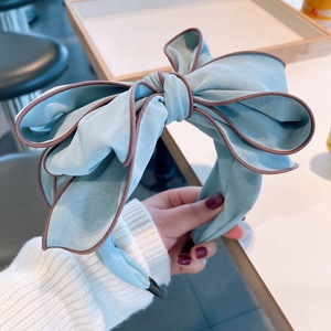Accessoires de cheveux de mode coréenne, début du printemps, bandeau pour femmes, nouveau motif imprimé, nœud simple, <span class=keywords><strong>coiffure</strong></span>, cadeau fait main pour femmes - Product Image 3