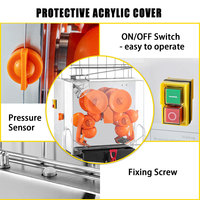 Boîtier commercial en acier inoxydable 120W presse puissante presse Orange presse-agrumes presse-agrumes
