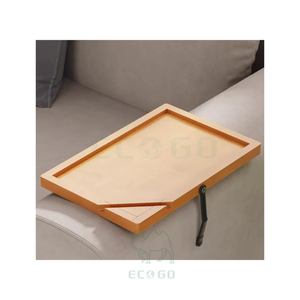 Table d'appoint pliable en bois moderne, écologique et durable, à un seul niveau, multifonctionnelle, pour canapé, salon ou table basse - Product Image 1