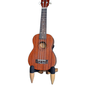 Gitaarstandaard Echt Massief Hout Opvouwbaar Verdikt Met Zachte Lederen Bescherming, Veilige Antislip Draagbare Snaarinstrumentstandaard - Product Image 4