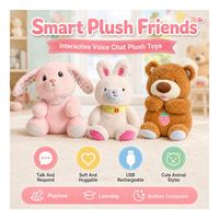 Conejito Inteligente con IA, Peluche Robot Parlante, Tutor de Idiomas, Aplicación Inalámbrica, Regalo Educativo para Niños, TOYSRUNNER AIP605