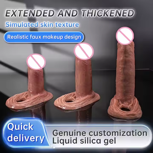 Realistische Penis scheide 3 verschiedene Größen Männliche Wolf Hosenträger für Männer mit Kondom weiches flüssiges Silikon Sexspielzeug für Erwachsene für Männer - Product Image 2