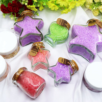 Dewdrop Dream - Sales y Bombas de Baño Aromáticas MIRYE al por Mayor, Botellas en Forma de Estrella/Corazón, Sal del Himalaya con Aroma a Lavanda/Rosa