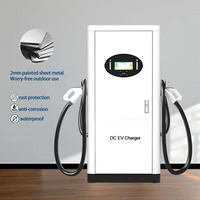 Station de recharge DC pour véhicules électriques 120 kW à montage au sol, vente directe usine, chargeur rapide double pistolet, compatible GB/T CCS NACS