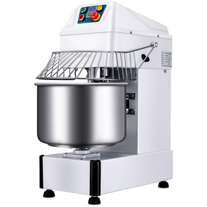 Amasadora de 50 kg, 75 kg, 100 kg, Mezcladora de Harina, Amasadora Espiral de Doble Velocidad y Doble Acción HS130, Amasadora Comercial de 130 L - Product Image 1