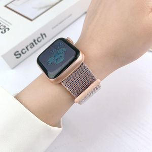 Bracelets de montre en nylon extensible pour <span class=keywords><strong>Apple</strong></span> <span class=keywords><strong>Watch</strong></span> Series 11 10 46mm 42mm SE 3 44mm <span class=keywords><strong>40mm</strong></span> <span class=keywords><strong>Ultra</strong></span> 2 49mm, bracelet sport souple pour femmes - Product Image 4