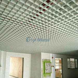 Customized Metal Drop <strong>Ceiling</strong> <strong>Suspended</strong> Open <strong>Grid</strong> <strong>Ceiling</strong> Aluminum <strong>Ceiling</strong> <strong>Grid</strong> Design for Store Office Building - Product Image 6