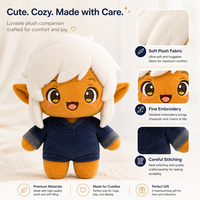 Nouvelle poupée en peluche personnalisée avec des designs personnalisés, taille sur mesure avec divers costumes pour les fans d'artistes, service d'échantillonnage rapide pour peluches personnalisées