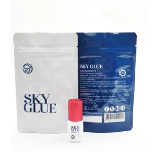 S + Sky Glue meilleure colle Extensions de cils prix de gros adhésif populaire personnalisé greffage Latex colle d'extension de cils gratuite