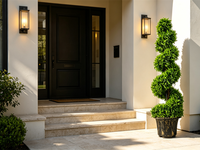 Arbre artificiel en buis en spirale en pot, fausse verdure torsadée, pour la décoration paysagère de villas, hôtels et centres commerciaux