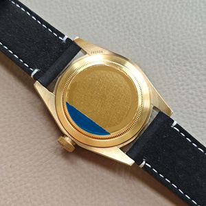 Montre mécanique de luxe pour homme, 43 mm, verre saphir, boîtier en acier inoxydable de designer avec bracelet en cuir - Product Image 6
