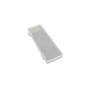 Rectangular Plastic Storage Box Transparent Flip Top 17.2x5.7x1.7cm For Jewelry And Stationery Organizing - Product Image 5