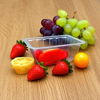 Barquettes en plastique transparent PP+PE de qualité alimentaire, boîtes d'emballage haute transparence pour cornichons, olives, emballage pour supermarchés