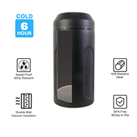 Portable 750ml Champagne Isolateur Double Paroi Isolé Sous Vide Bouteille De Vin Refroidisseur Pas De Glace Nécessaire Vin Refroidisseur Manches