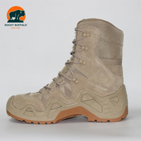 Rocky Buffalo Delta sepatu bot pendek tempur taktis, sepatu berburu luar ruangan antiselip High-Top untuk musim panas musim semi musim gugur-uniseks
