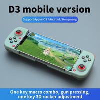 Manette de jeu sans fil extensible D3 5.0 avec moteur de vibration pour téléphone portable, tablette, PC Android/iPhone, poignée de maintien
