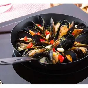 Pan Pans High Quality Kitchen Accessories Multifunction Professional Black Steel Non Stick Frying Pan