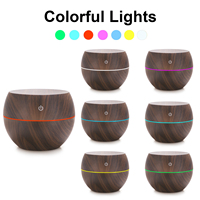 Échantillon gratuit chaud vendeur humidificateur de grain de bois humidificateur d'air à ultrasons led mini humidificateur humidificateurs d'aromathérapie pour la maison wi