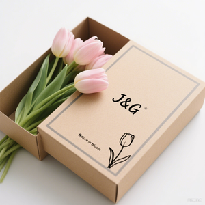 Các tông hộp bưu phẩm vận chuyển đóng gói quà tặng cho Bó hoa có thể tái chế hộp quà tặng hoa hộp các tông cho hoa hồng Tulip - Product Image 5