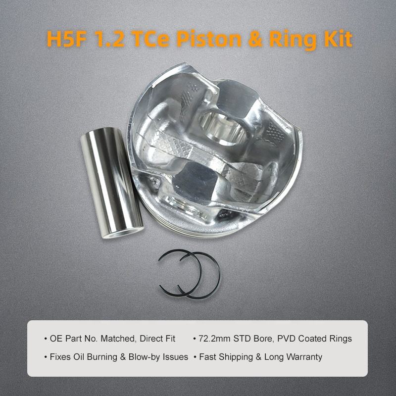 H5F Engine Parts Piston Kit 72.2mm 120A16752R 120A15409R 120A12479R ...