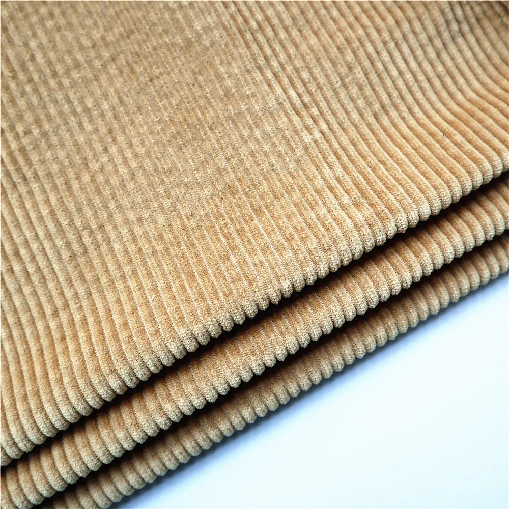 21w di stirata del nero delle donne tuta di cotone di spessore tessuto di velluto a coste materiale per la camicia