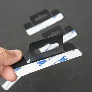 黑色粘性悬挂标签，用于产品悬挂标签，带粘性强粘展示标签