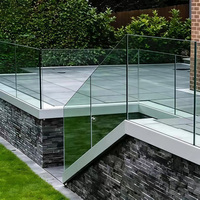 Rampe en verre en aluminium sur mesure HIMOWAY pour escalier et balcon, système de balustrade en verre sans cadre