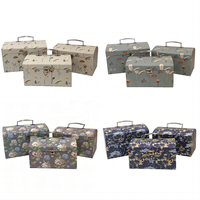 Usine directe nouvelle boîte de pirate rétro 3 pièces valise main boîte-cadeau boîte d'emballage avec valise portable