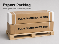 Chauffe-eau solaire compact intégré sous pression 200L 300L avec panneau collecteur pour système d'eau chaude domestique