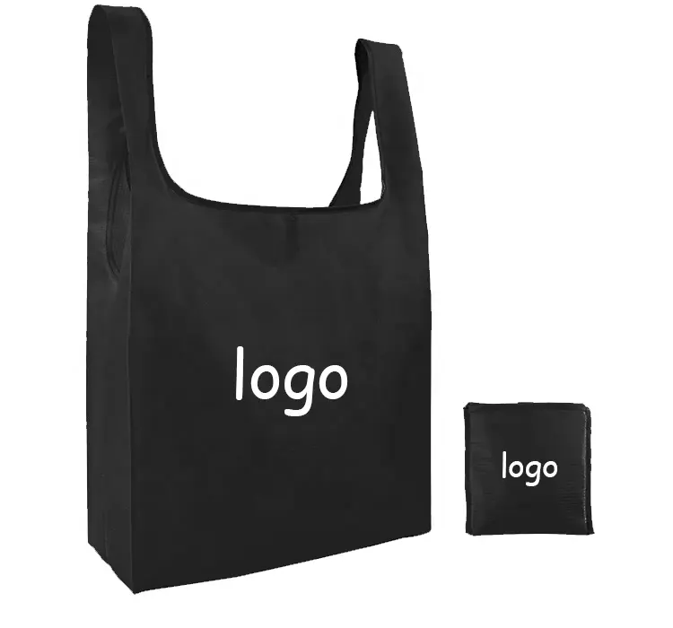 Eco Friendly reusable shopping bag Customized Recycle Polyester Tote Foldable Shopping Bag