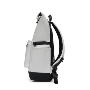 For Mijia Waterproof Casual <b>Backpack</b> Zipper <b>Rolled</b>-Edge Style 23L Capacity Polyester Lining Fashionable Shoulder Bag School - Product Image 1