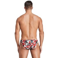 Sous-vêtements pour hommes, caleçons string taille basse avec logo imprimé sur la ceinture, en soie glacée tricotée, polyester antibactérien, grandes tailles