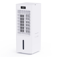 Ventilateur tour de refroidissement numérique en plastique Manggis avec télécommande, oscillation, réservoir d'eau de 600 ml, électrique, emballage cadeau, minuterie domestique