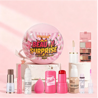 Palet Makeup Gaya Instagram Natal Baru, Set Krim Makeup Multifungsi, Hasil Matte, Cepat Kering, Tahan Lama