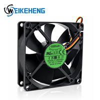 Ventilateur axial de refroidissement pour châssis de CPU, double roulement à billes, EVER FLOW 12V DC F128025BH, 80mm 80x80x25mm, 3 fils, faible bruit, pour boîtier PC