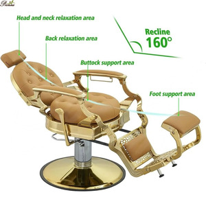 Poltrona da Barbiere Reclinabile Idraulica Economica, Nuovissima, Moderna, di Alta Qualità, in Pelle di Lusso, Modello <span class=keywords><strong>Istanbul</strong></span> - Product Image 5