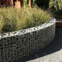 Panier gabion en acier galvanisé soudé, fabrication chinoise, décoration de jardin, conception de mur de soutènement gabion, fournisseur, vente chaude