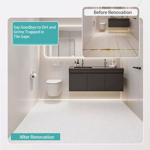 Revestimiento de Piso Epóxico con Arena de Color, Pintura Autonivelante para Interiores, Efecto Mármol de Alto Brillo, Revestimiento de Piso Epóxico con Arena de Color para Concreto - Product Image 4